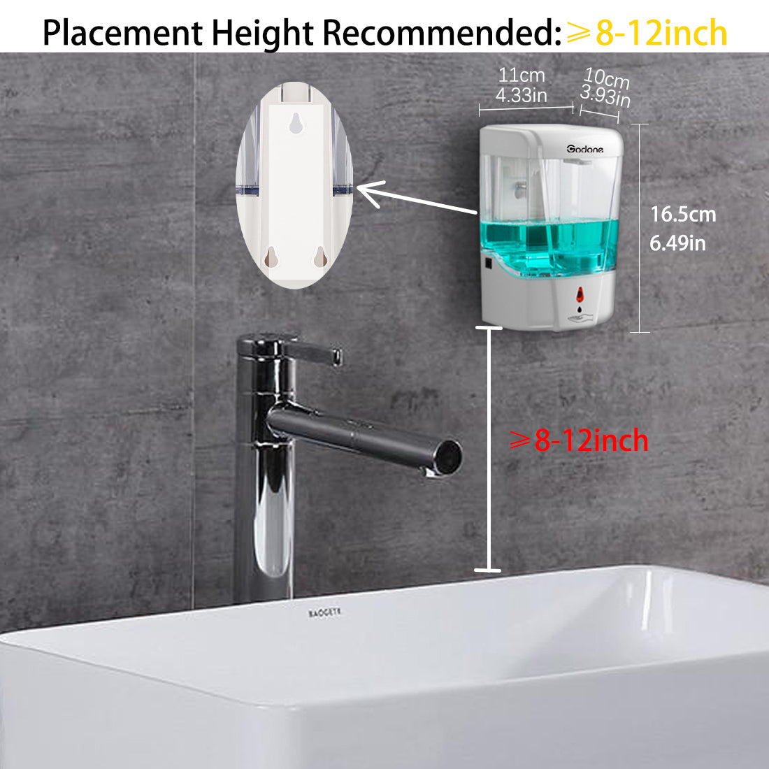 Wall-mounted automatic soap dispenser EXTREME WS - SUPRATECH