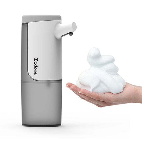 Automatic Touchless Foam Soap Dispenser, USB Rechargeable Wall Mounted 450ML /15 OZ Waterproof Hand Free Foaming Liquid Soap Dispenser, Touch Free for Kitchen Bathroom Hotel Toilet Office